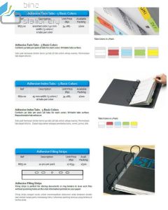 Contoh Bantex 8873-00 Twin Tabs 40mm 5 Colour Sticky note pesan tempel merek Bantex