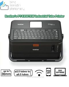 Foto atk Brother PT-E850TKW Tube Printer + Keyboard + Wireless P-touch Labeller Agen merek Brother (p-touch)