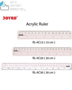 Jual Penggaris Plastik Panjang Joyko Ruler RL-AC15 (15cm) termurah harga grosir Jakarta