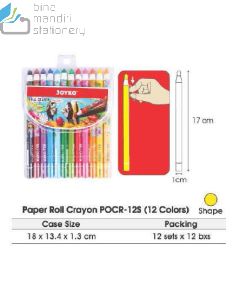 Contoh Joyko Paper Roll Crayon ROCR-12S (Crayon Benang) merek Joyko