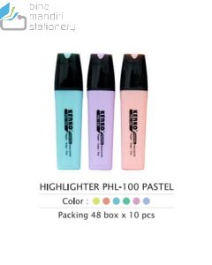 Katalog alat tulis Penanda Tulisan Kenko Highlighter PHL-100 Pastel Blue dan gambarnya