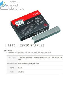 Katalog atk SDI 1210 Heavy Duty Staples 23/10 Isi Stapler Jilid dan gambarnya