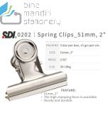 sample Image stationery Klip Penjepit SDI 0202 Round Spring Clips 51 mm (2") Stainless Steel