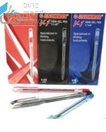 Foto alat tulis merk Snowman terlaris type Snowman Ballpoint V-1 Medium 1.0mm Blue Pena Pulpen